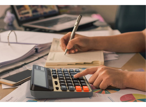 Calculadora De Escritorio Pendancy Os-6815gn Con Pantalla Lc