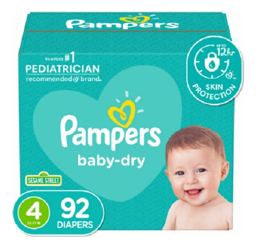 Pañal Pampers Baby Dry Etapa 4 X 9 - Unidad a $2120
