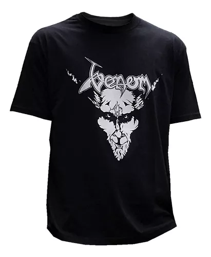 Camiseta Banda Venom - Black Metal - 666 100% Algodão