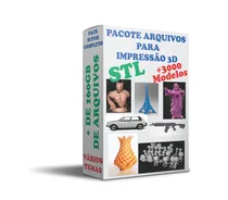 Comprar Mega Pack De Arquivos Stl Para Impressão 3d - Mais De 3000