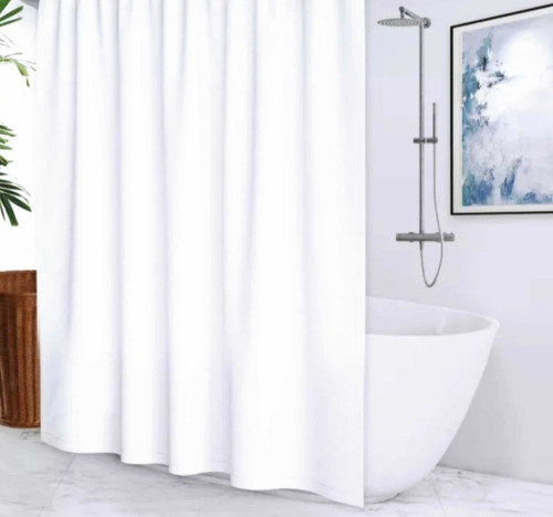 Forro Cortina Baño Blanca  178 X 180 Cm