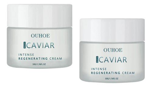 2×crema Facial Revitalizante Caviar Essence, Hidratante Reaf