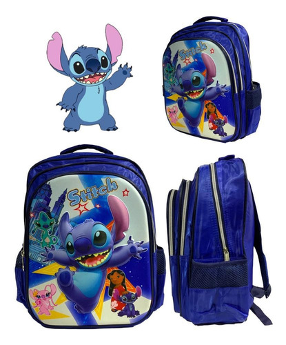 Mochila Stitch Calidad Ideal 1 Y 2 Grado