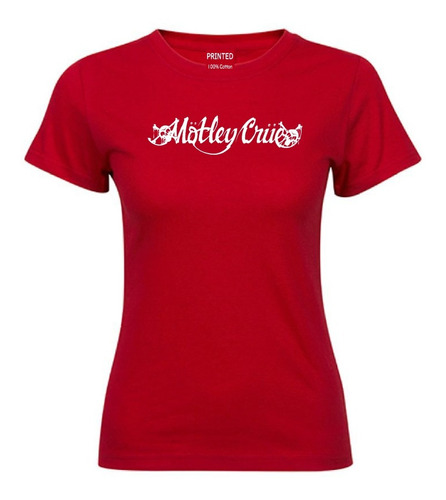 Polera Estampada Mujer Mötley Crüe