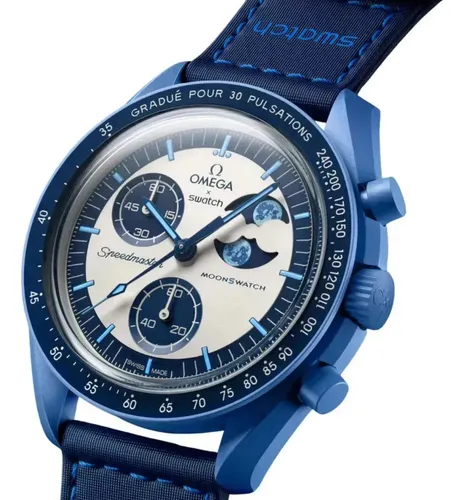 Relógio Moonswatch Biocerâmico Preto - Estilo Elegante