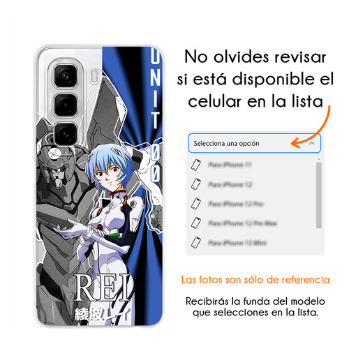 Funda Para Infinix Clon Rei Eva 00 Evangelion Anime Mecha Rei 00 Gt 20 Pro