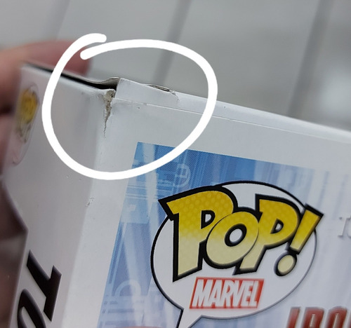 Funko Pop Tony Stark 32 Sdcc 2013 Iron Man (caja Con Daños)