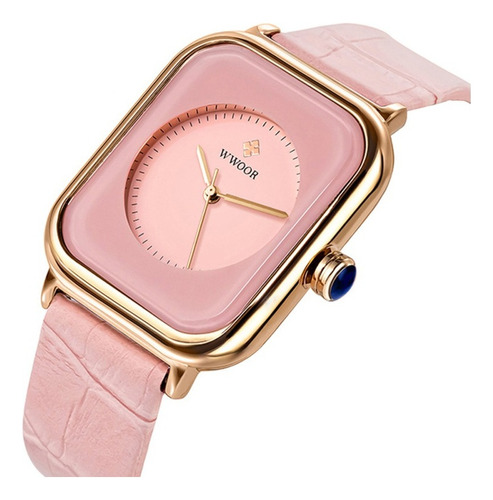 Relojes Impermeables Elegantes De Cuero Para Mujer De Woor