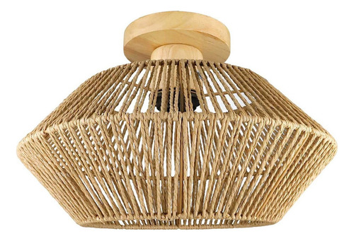 Lámpara De Techo De Mimbre De Ratán, Lámpara Decorativa