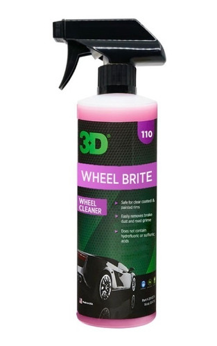 Wheel Brite - Limpiador Profesional De Llantas 1/2 Lt - 3d