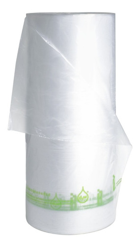 Bolsa De Plástico Transparente Biodegradable 20x30 2 Rollos