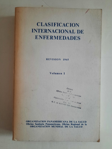 Clasificación Internacional De Enfermedades - Volumen 1 (Usado)