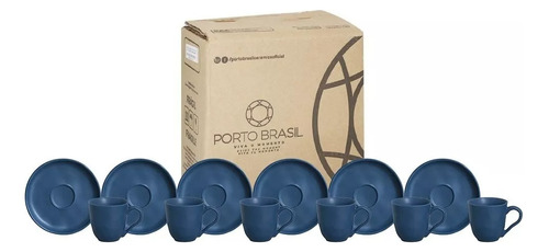 Kit C/6 Xicaras 120ml E Pires Porto Brasil Professionals Bio