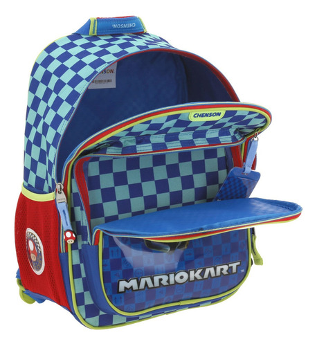 Mochila Grande Chenson Escolar Mario Bros Kart Flewn