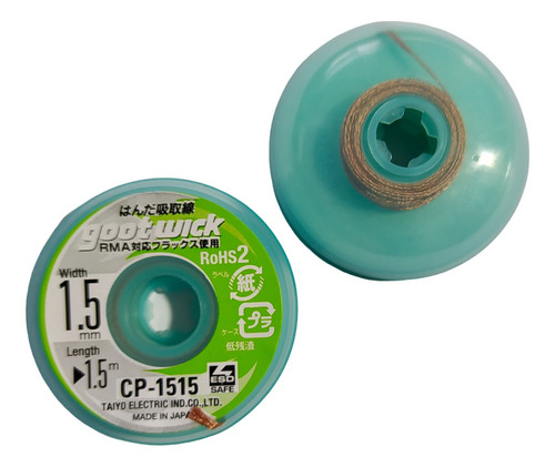 Malla Para Desoldar Goot Wick Cp-1515 De 1.5mm X 1.5m