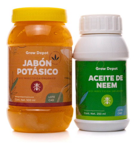 Kit Aceite De Neem Con Ajo Y Jabón Potásico 5l Y 4 L Jabón  