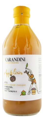 Vinagre De Manzana Kombucha Jengibre Carandini 500 Ml