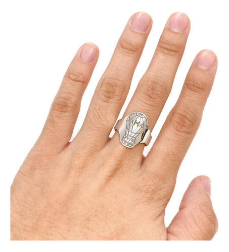 Anillo Escudo Equipo Fútbol Argentina Huracán C - Grande Plata 925