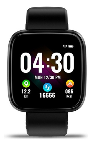 Reloj Inteligente / Smartwatch T2go Color de la caja Negro Color de la correa Negra