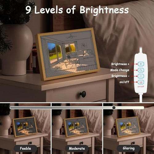 Luces Nocturnas Decorativas Simples Y Modernas E