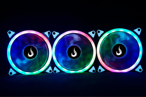 Kit 6 Fan Ventoinha Cooler Rise Mode Argb Energy C/ Controle