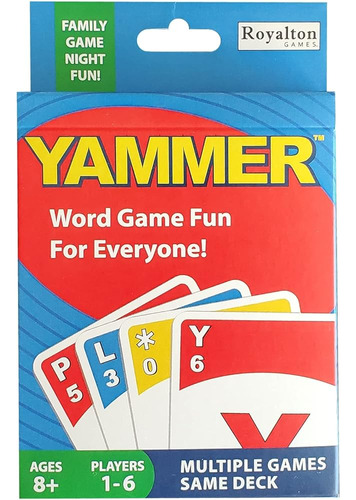 Yammer Classic Word Card Game, Diversión Para Niños, Adultos