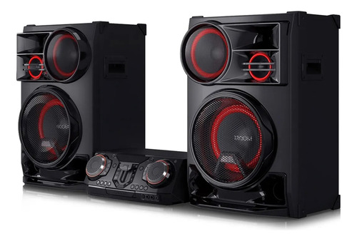 Minicomponente Lg Xboom Cl98 Con Karaoke Y Efectos De Dj Negro 3500 W