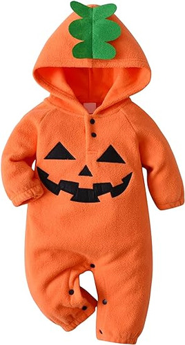 Mameluco Halloween Para Bebes Y Niñas Una Pieza Con Capucha