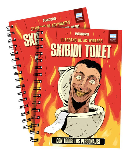 Cuaderno Skibidi Toilet De Actividades Pintar Y Colorear