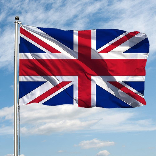 Bandera Reino Unido, 1,5 M X 90 Cm, Exterior Colgante Gran B