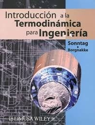 Introduccion A La Termodinamica Para Ingenieria  Sonntag Nue