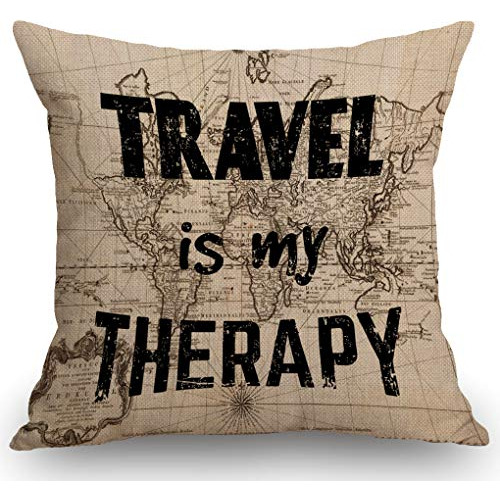 Ssoiu Travel Es Mi Terapia Pillow Cushion Bedroom 8j9zx