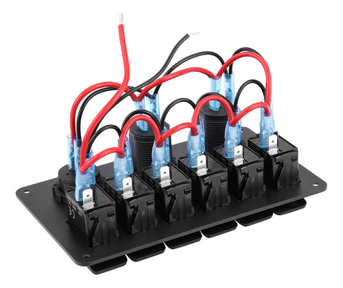 Rocker Rojo Para Coche, 12 V, 24 V, 6 Bandas, Barco, Panel L