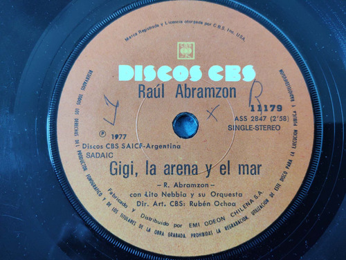 Vinilo Single De Raúl Abramzon Lejos Del ( D-86