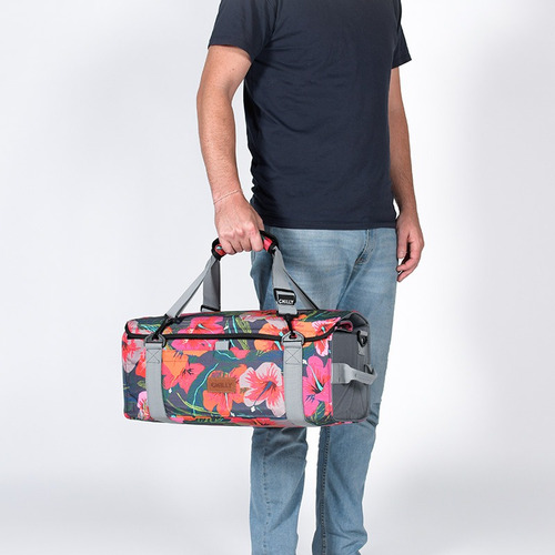Imagen 5 de 10 de Bolso Weekender 20/30 Lts Chilly Hibiscus