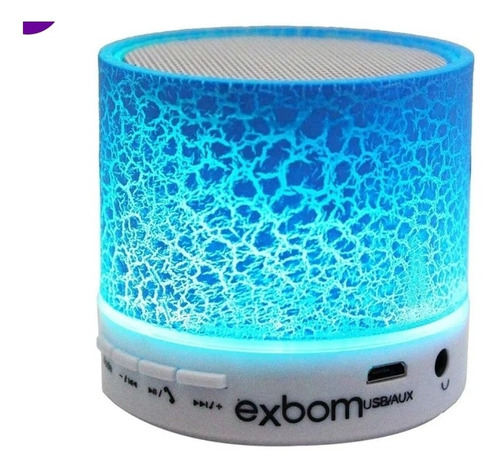 Mini Caixinha Som Bluetooth Luzes Led Rádio Fm Escolhe Cor