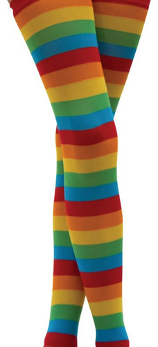 Disfraz Medias Multicolor Payasita Fiesta Carnaval