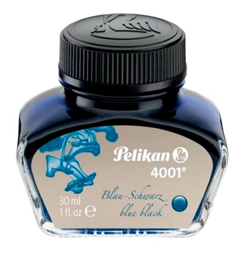 Vidro De Tinta Pelikan 4001 Tinteiro 30ml Escolha A Cor Cor Da Tinta Azul-escuro Cor Do Exterior 30 Ml