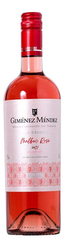 Vino Gimenez Mendez Malbec Rose 750 Ml