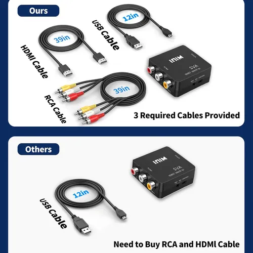 Adaptador Para Convertidor De Tv Audio Y Vídeo Adaptador De