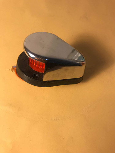 Imagen 2 de 4 de Luz De Proa Bicolor Bronce Cromado Tipo Perko Nauticadelsur