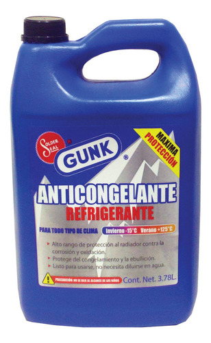 Anticongelante Y Refrigerante Garrafa 946 De Mililitros Gunk Color Como Se Muestra
