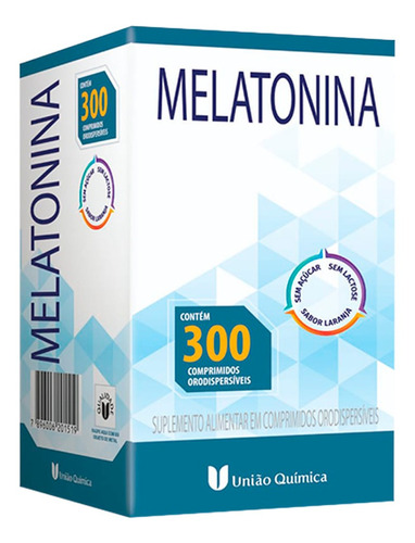 Melatonina União Química 300 Comprimidos Sabor Laranja