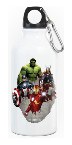 Termo Botilito Super Heroes Avengers Caramañola Serie White