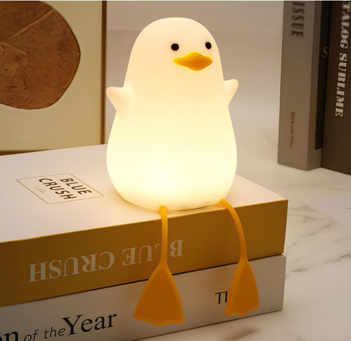 Lámpara Velador Infantil Silicona Pato