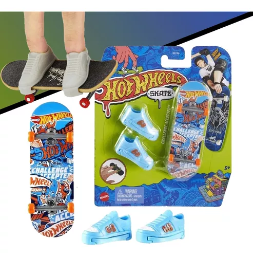 Hot Wheels Skate De Dedo Com Tênis Hgt46