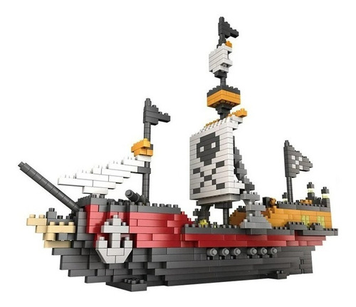 Set De Construcción Nave Pirata Mini 3d 780 Piezas - Juego 