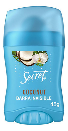 Barra Invisible Antitranspirante Secret Coco 45 G