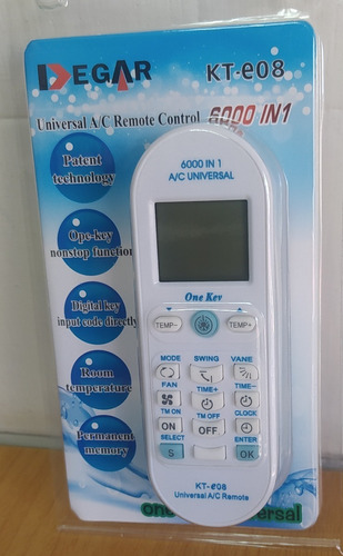 Control Remoto De A/a Universal 6000 Codigos