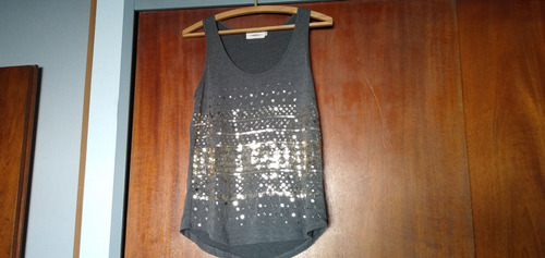 Musculosa Mujer Motivi Con Lentejuelas Talle S